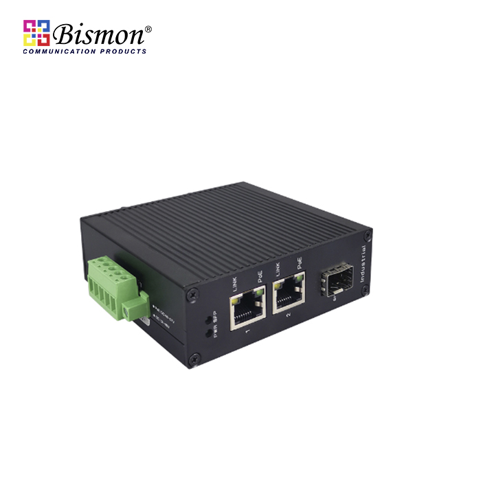 2 Port PoE Gigabit with 1x SFP Slot fiber Industrial Switch